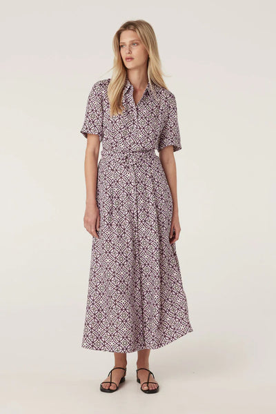 Nova Dress - Lattice Print