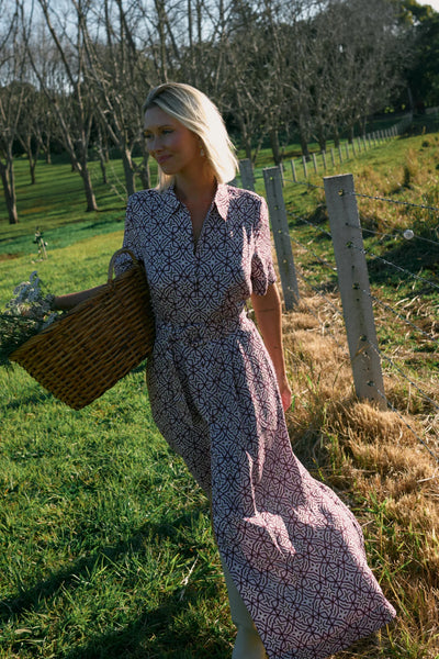 Nova Dress - Lattice Print