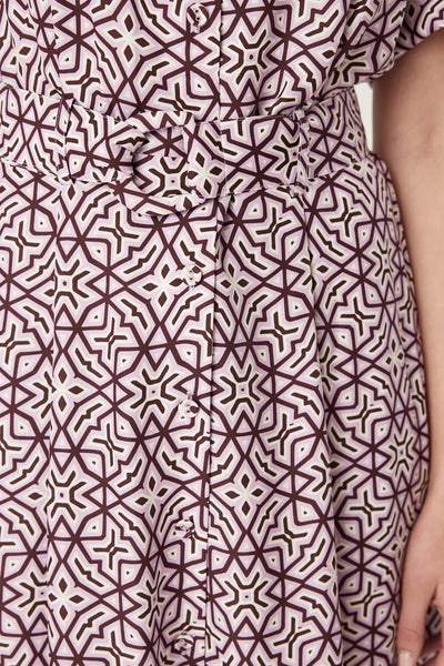 Nova Dress - Lattice Print