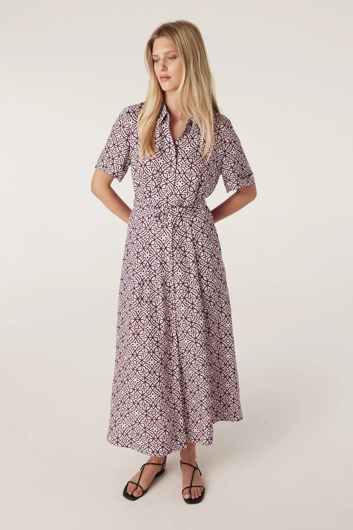 Nova Dress - Lattice Print