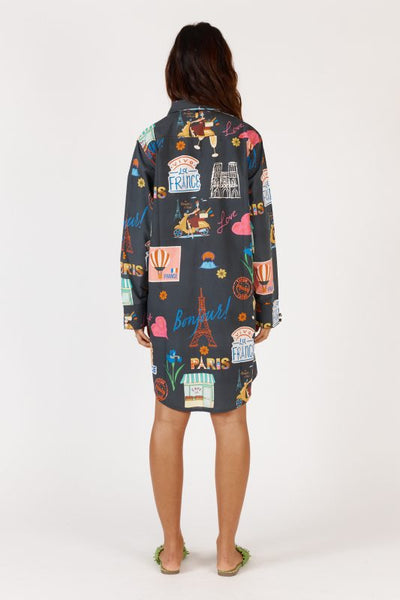 Bonjour Shirtmaker Dress - Navy