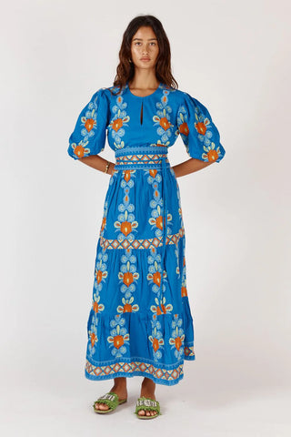 Carlos Maxi Dress - Blue