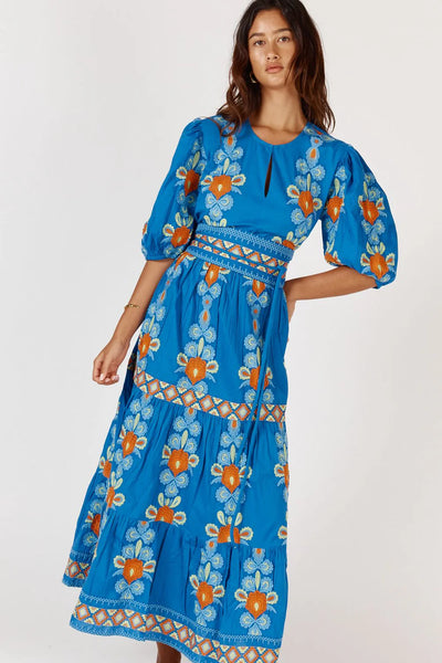 Carlos Maxi Dress - Blue