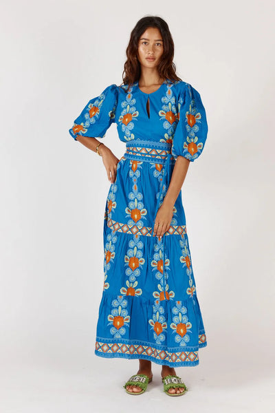 Carlos Maxi Dress - Blue
