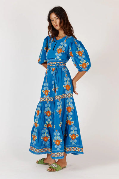 Carlos Maxi Dress - Blue