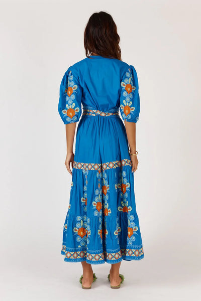 Carlos Maxi Dress - Blue