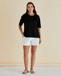 Relax Boxy Tee - Black - PRE ORDER