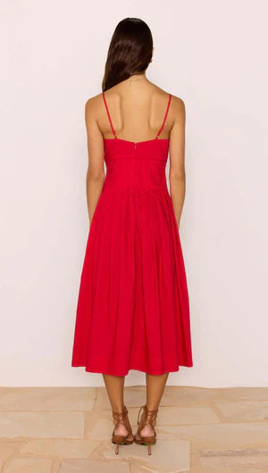 Margot Midi Dress - Red