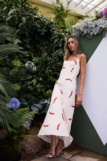 Cottage Point Dress - Chilli Print 20% OFF AUTOMATICALLY APPLIED AT CHECKOUT - et seQ fashion