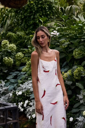 Cottage Point Dress - Chilli Print 20% OFF AUTOMATICALLY APPLIED AT CHECKOUT - et seQ fashion