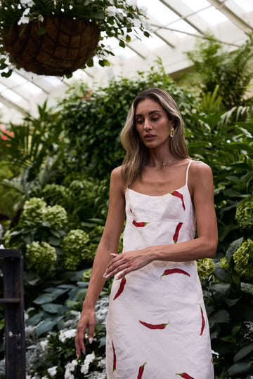 Cottage Point Dress - Chilli Print 20% OFF AUTOMATICALLY APPLIED AT CHECKOUT - et seQ fashion