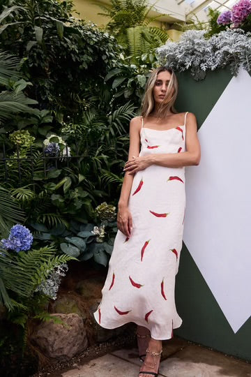 Cottage Point Dress - Chilli Print 20% OFF AUTOMATICALLY APPLIED AT CHECKOUT - et seQ fashion