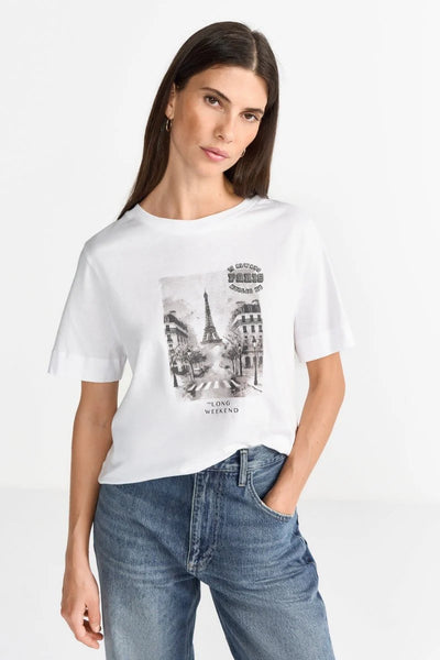 Easy Fit T-Shirt Paris - White