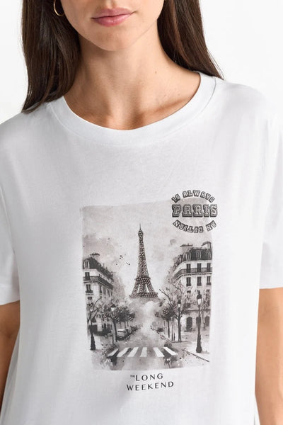 Easy Fit T-Shirt Paris - White