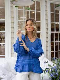 Bree Blouse - Royal Navy