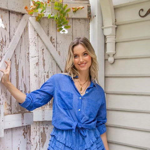 Hailey Shirt - Royal Navy