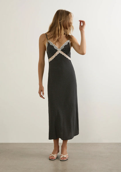 Darlene Midi Dress - Black