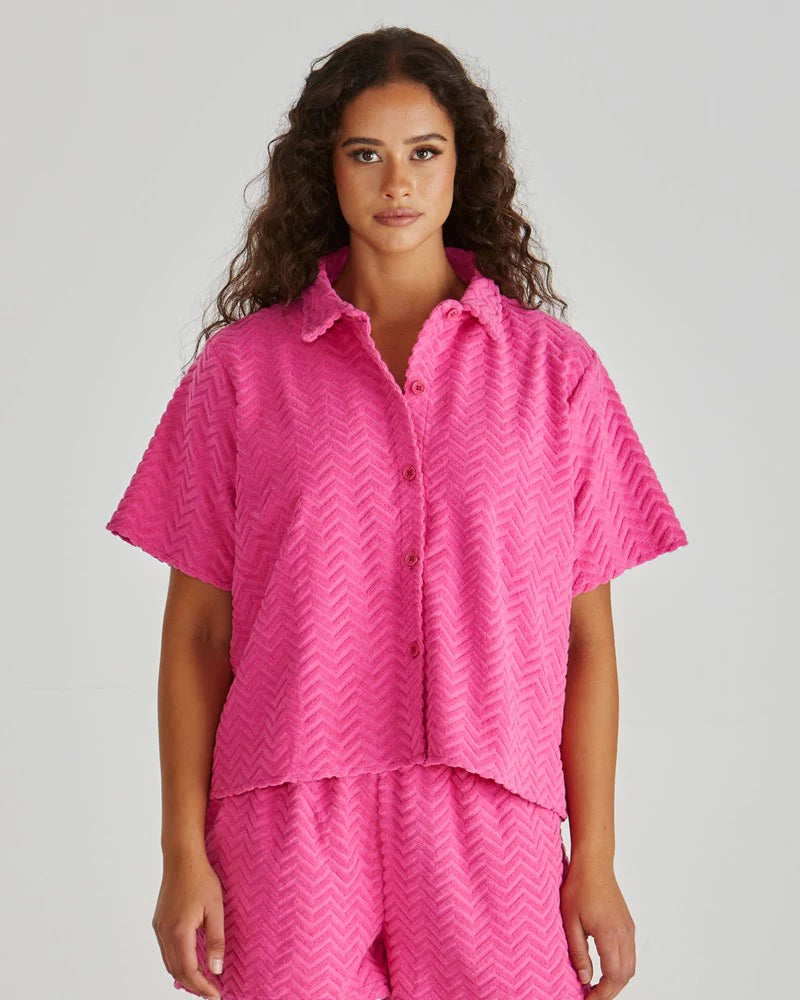 Codi Shirt - Pink Zig Zag