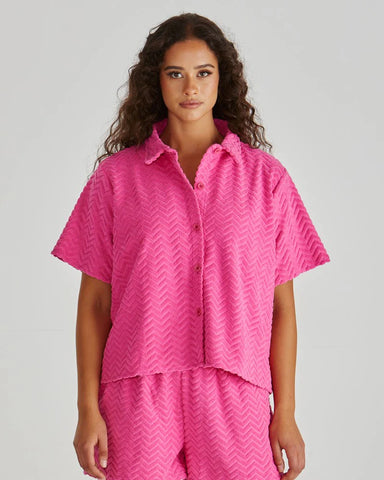 Codi Shirt - Pink Zig Zag