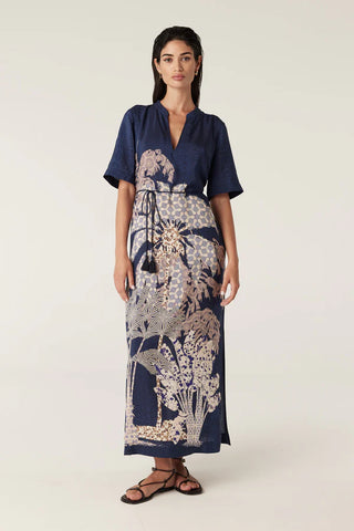 Pina Kaftan Dress - Mirage Print