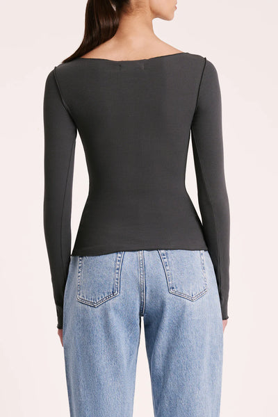 Zavi Top - Slate A FURTHER 15% OFF AUTOMATICALLY APPLIED AT CHECKOUT - et seQ fashion