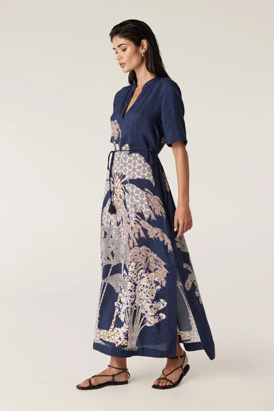 Pina Kaftan Dress - Mirage Print