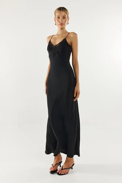 Amari Slip Dress - Black