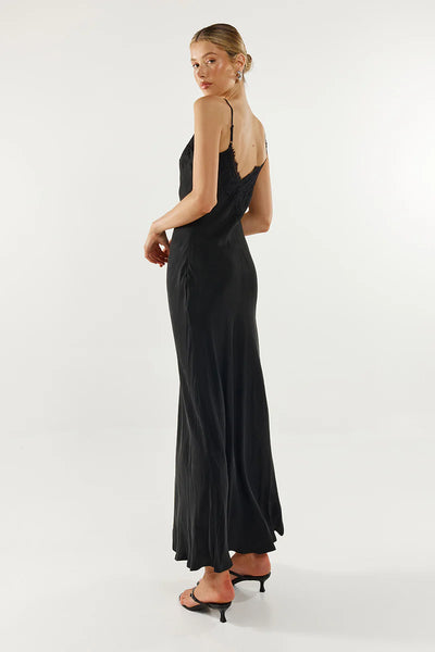 Amari Slip Dress - Black