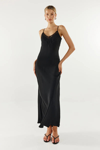 Amari Slip Dress - Black