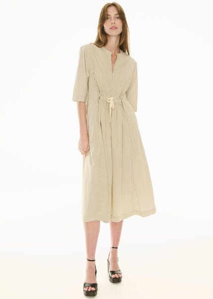Fable Shirt Dress - Ivory/Ink