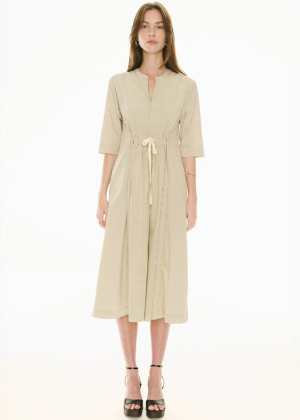 Fable Shirt Dress - Ivory/Ink