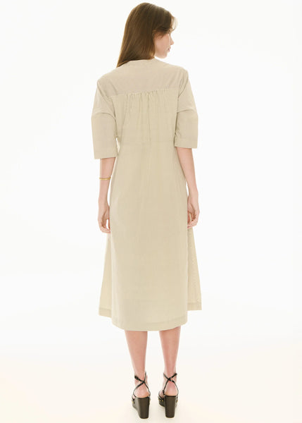 Fable Shirt Dress - Ivory/Ink
