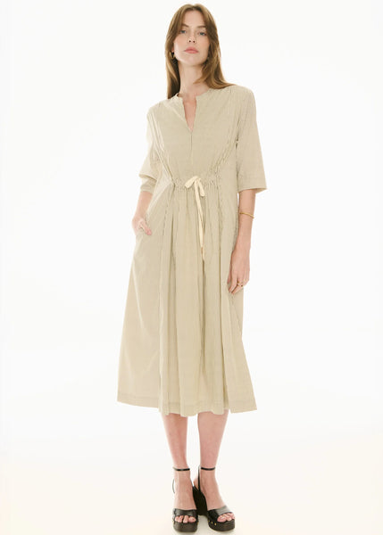 Fable Shirt Dress - Ivory/Ink
