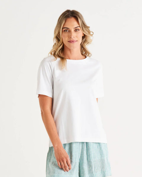 Rosalie Tee - White - et seQ fashion