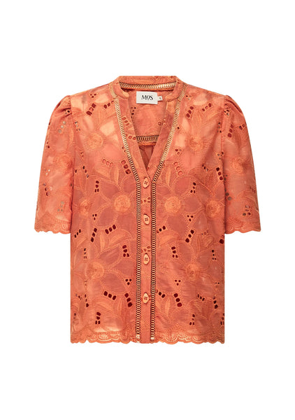 Loretta Shirt - Hibiscus