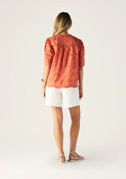 Loretta Shirt - Hibiscus
