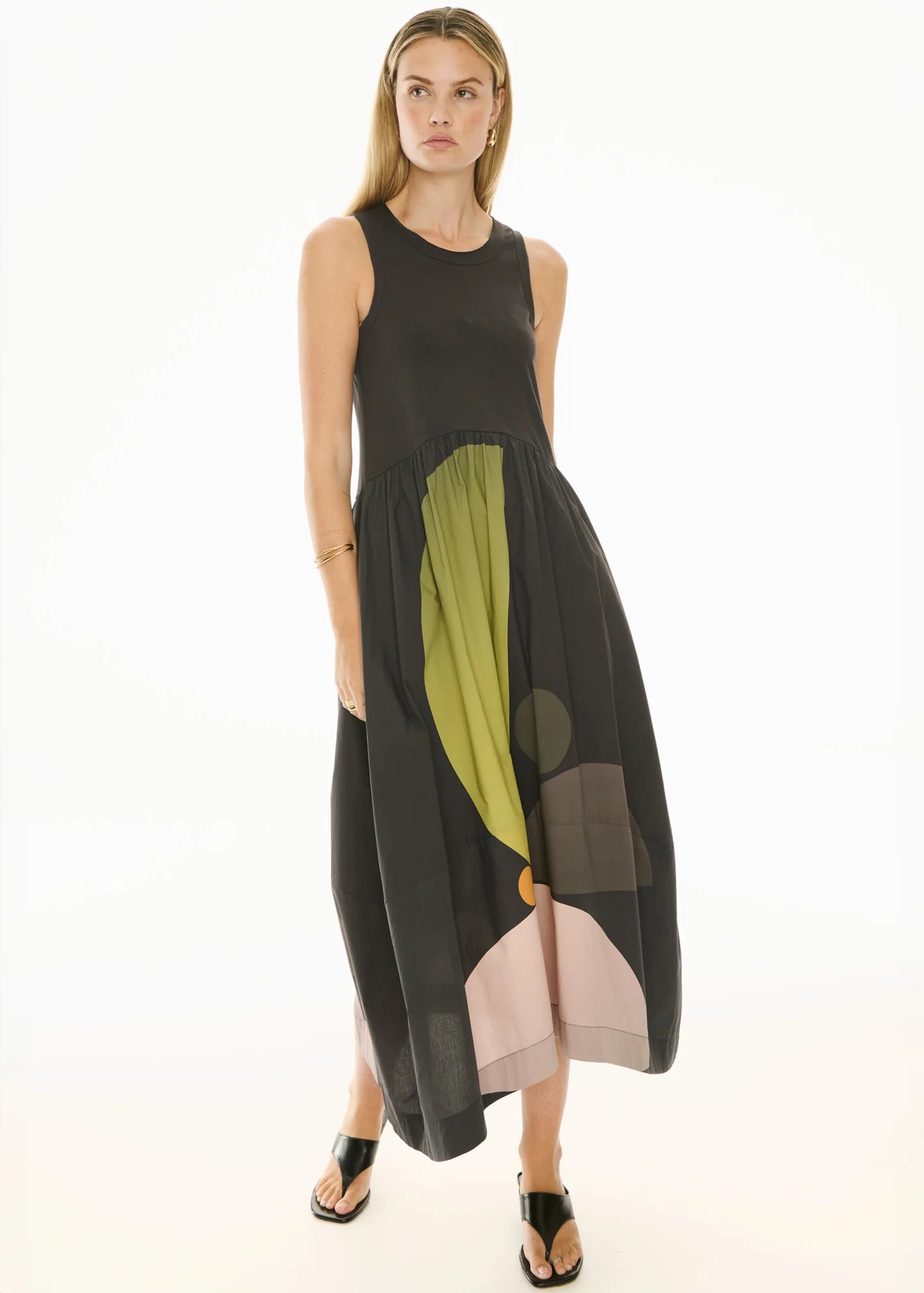 Belle Print Tank Dress - Art Print