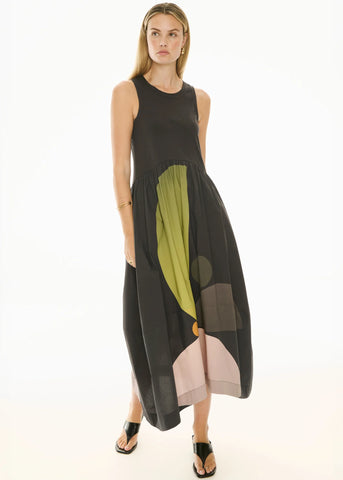 Belle Print Tank Dress - Art Print