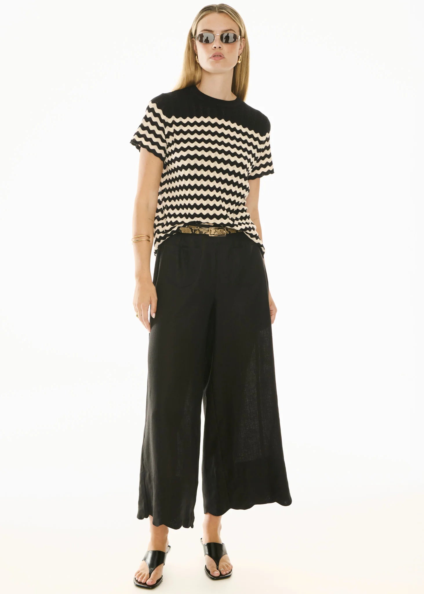 Safria Pant Scallop - Black
