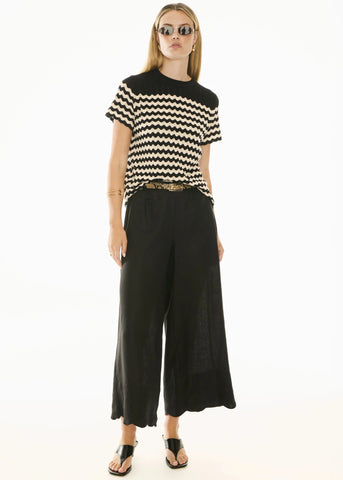 Safria Pant Scallop - Black
