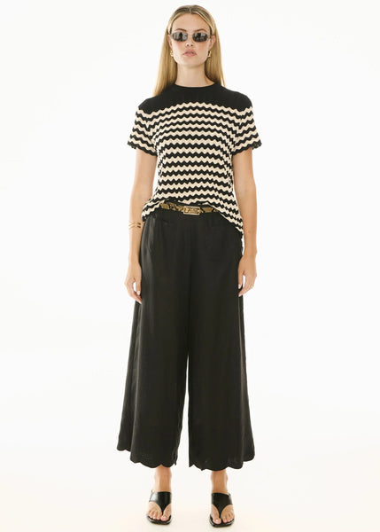 Safria Pant Scallop - Black