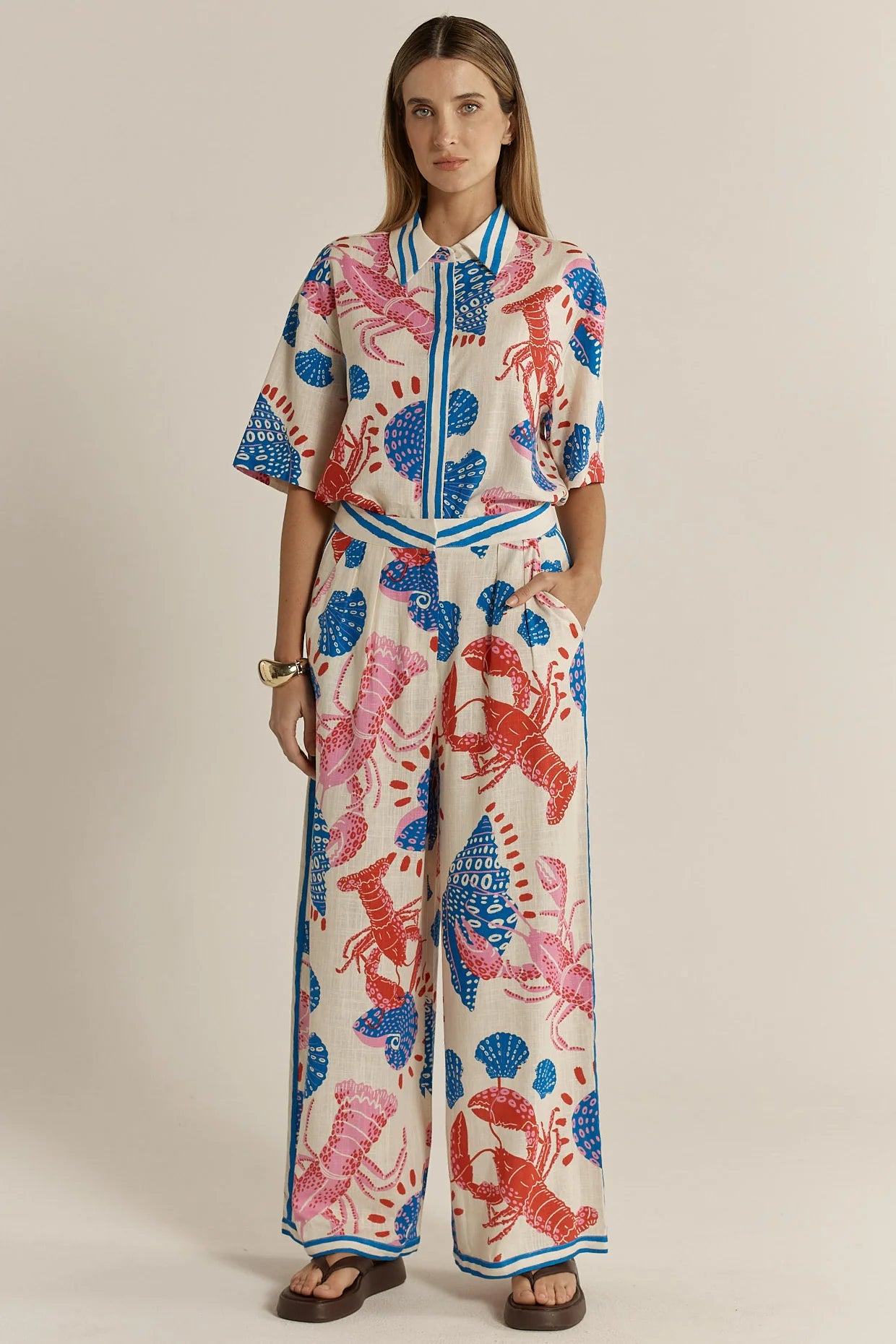 Soleil Pant - Lobster Cream