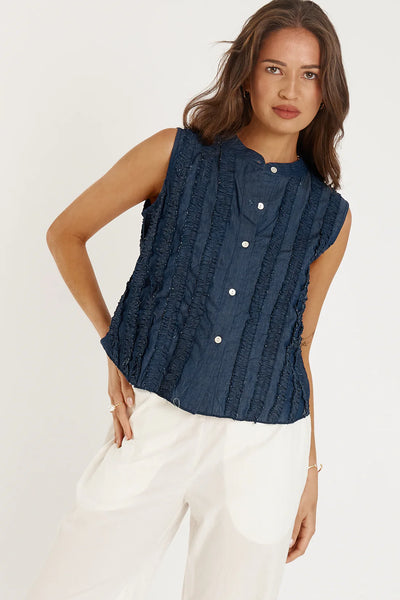 Camargue Top - Denim