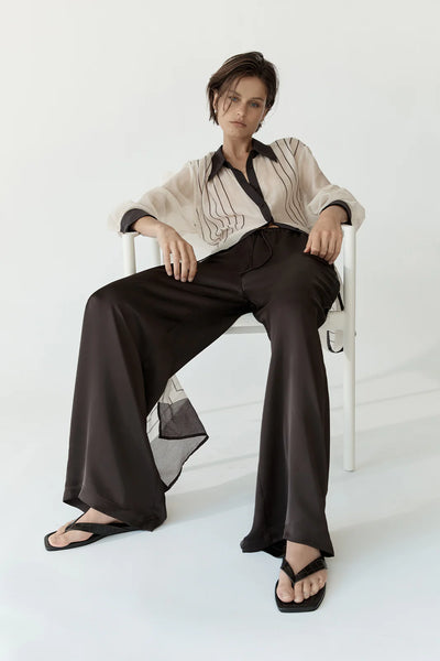 Havana Maxi Dress - Chocolate Stripe