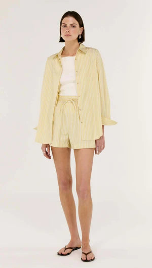 Zeno Striped Shorts - Butter Yellow