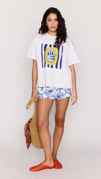 Marina Printed Oversized Tee