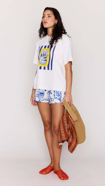Marina Printed Oversized Tee