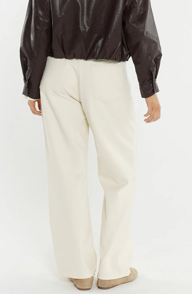 Nuala Wide Leg Jeans - Parchment Cream - et seQ fashion