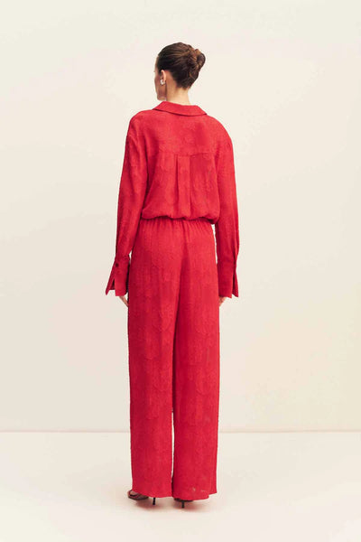 Bowery Drawstring Pant - Cherry - et seQ fashion