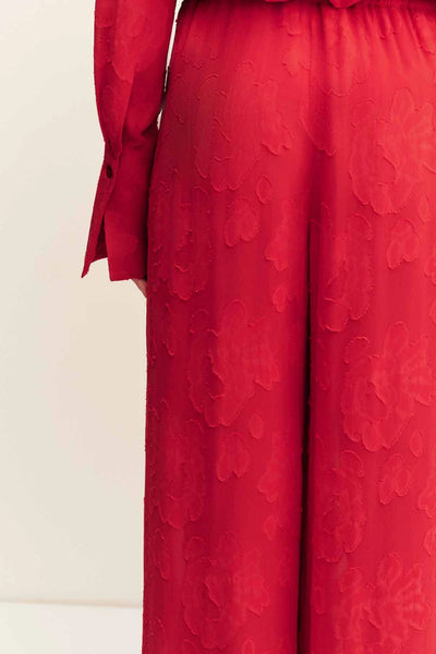 Bowery Drawstring Pant - Cherry - et seQ fashion